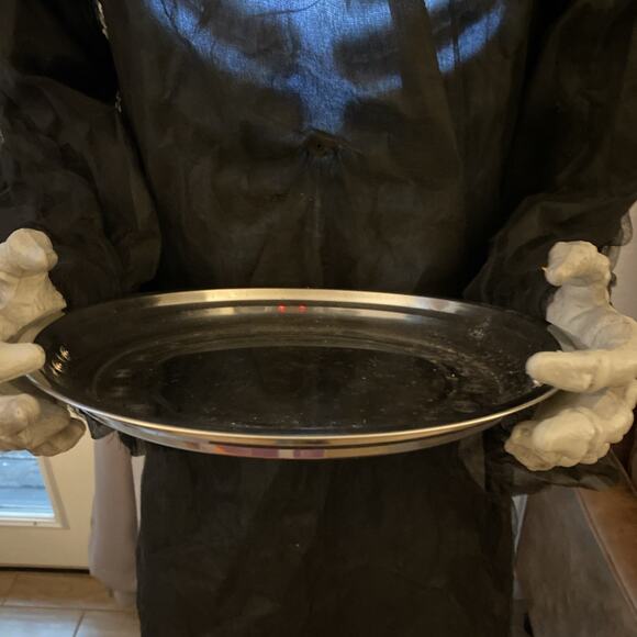 Grim Reaper Skeleton Candy Dish 6ft LED Light Up Halloween Prop - Picture 5 of 9